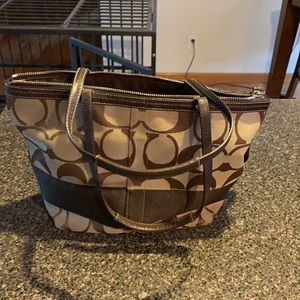 Coach brown purse